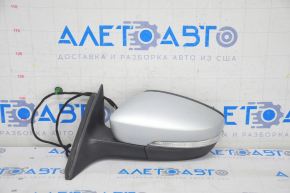 Side mirror left VW Passat b7 12-15 USA type as b7 5 pins, turn signal, silver