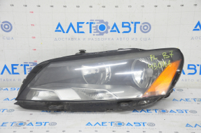 Headlight front left VW Passat b7 12-15 USA naked, halogen, sand, for polishing