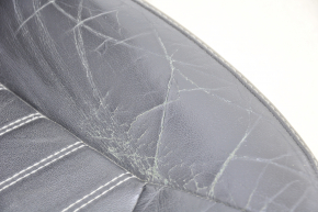 Driver's seat Ford Fusion mk5 13-16 without airbag, electric, heated, leather black, worn, cracked leather