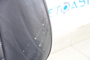 Driver's seat Ford Fusion mk5 13-16 without airbag, electric, heated, leather black, worn, cracked leather