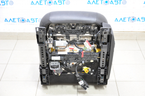 Driver's seat Ford Fusion mk5 13-16 without airbag, electric, heated, leather black, worn, cracked leather