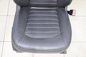 Passenger seat Ford Fusion mk5 13-16 with airbag, electric, heated, leather black