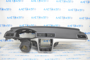 Torpedo front panel with AIRBAG VW Passat b7 12-15 USA black