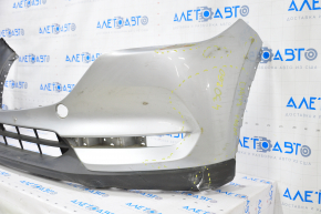 Front bumper bare Mazda CX-5 17- silver, scratches, cracked
