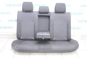 Rear row of seats 2nd row VW Passat b7 12-15 USA cloth black, for cleaning, burnt