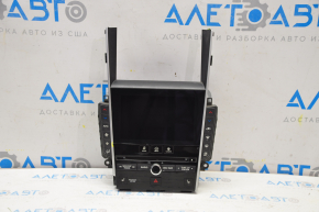 Infiniti Q50 14-16 control panel for heated seats, broken frame, swollen screen