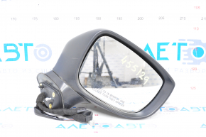 Right side mirror Mazda CX-5 17- BSM, heated, turn signal, 6 pins, silver