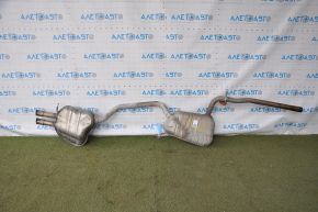 Exhaust manifold assembly VW Jetta 11-18 USA 1.4T resonator with barrel, dents