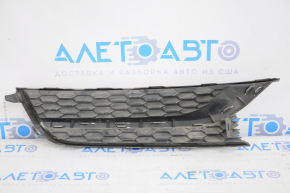 Front bumper grille left VW Passat b7 12-15 USA without fog lights, with molding, pokes on chrome