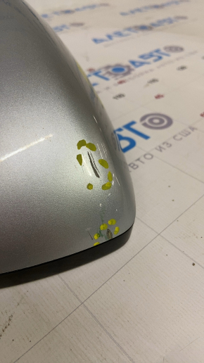 Side mirror left Mazda CX-5 17- BSM, heated, turn signal, 6 pins, silver, scratches on the housing