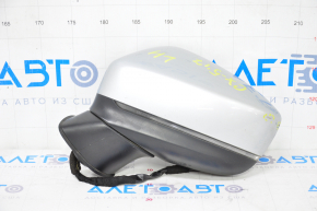 Side mirror left Mazda CX-5 17- BSM, heated, turn signal, 6 pins, silver, scratches on the housing