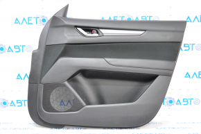 Door trim card front right Mazda CX-5 17- with black insert cloth, armrest leather black