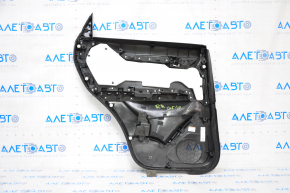 Door trim card rear right Mazda CX-5 17- with black cloth insert, armrest leather black