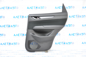 Door trim card rear right Mazda CX-5 17- with black cloth insert, armrest leather black