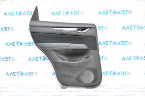 Door trim card rear left Mazda CX-5 17- with black insert cloth, armrest leather black