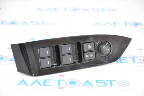 Front left window lift control Mazda CX-5 17- black with black trim, gloss