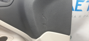Door trim card front left Ford Escape MK3 13-16 prerest, beige, bumps on leather, small scratches on plastic