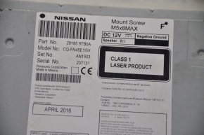 Radio tape recorder Nissan Rogue 14-16 S SV scratches on the overlay