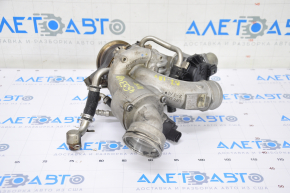 Turbine assembly with manifold and cooling pipes VW Passat b7 12-15 USA 1.8T 110k