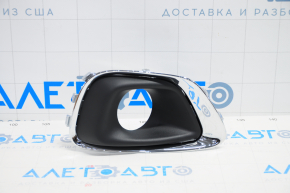 Left fog light frame Jeep Compass 11-16 chrome