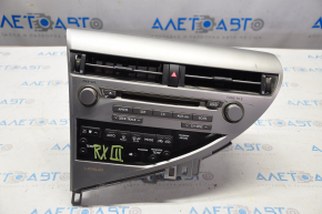 Radio, Tape Recorder, Climate Control, Panel Assembly Lexus RX350 RX450h 10-15 Type 2, Scratches