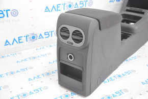 Central console armrest and cup holder VW Tiguan 09-17 black cloth, scratches