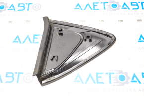 Right rear fender triangle cap for Mazda 6 14-21, gloss black with chrome