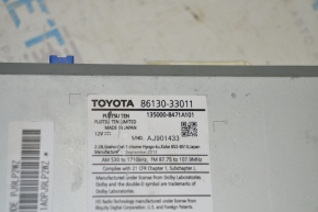 Radio tape recorder with climate control Lexus ES300h ES350 13-18 scratches, missing one knob