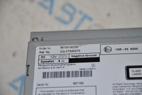 Toyota Highlander 14-16 Radio Tape Recorder Large Display, Scratches