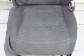 Passenger seat VW Tiguan 09-17 without airbag, cloth black, mechanical, for dry cleaning