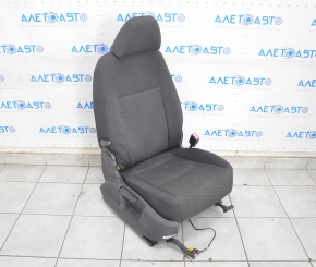 Passenger seat VW Tiguan 09-17 without airbag, cloth black, mechanical, for dry cleaning