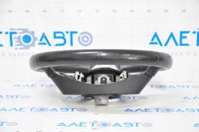 Naked steering wheel Mazda CX-5 17 - black leather, dented leather