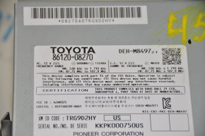 Toyota Sienna 11-14 radio tape recorder scratches, chrome on the knob is peeling