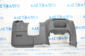 Driver's knee pad assembly VW Tiguan 09-17 with glove compartment, for auto climate control, black, butt