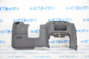 Driver's knee pad assembly VW Tiguan 09-17 with glove compartment, for manual climate control, black, scratches
