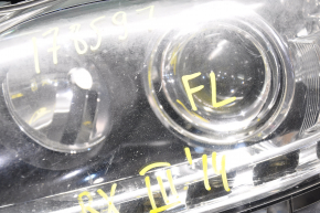 Headlight front left bare Lexus RX350 RX450h 13-15 rest halogen, water damage, debris inside, needs polishing, scratches