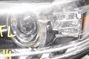 Headlight front left bare Lexus RX350 RX450h 13-15 rest halogen, water damage, debris inside, needs polishing, scratches