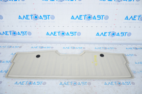Rear trunk mat Nissan Rogue 14-20 beige for 2 rows, for dry cleaning