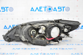 Front right headlight complete Lexus ES300h ES350 13-15 prerest xenon + LED DRL, sand, for polishing