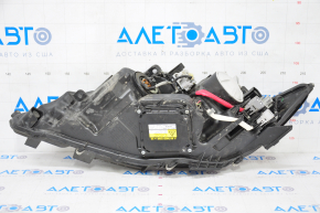 Front right headlight complete Lexus ES300h ES350 13-15 prerest xenon + LED DRL, sand, for polishing