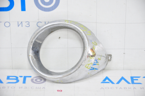 Left fog light frame Lexus ES300h ES350 13-15 prerest chrome, sand
