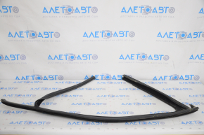 Upper door molding front right Jeep Cherokee KL 14- black with glass seal, scratches