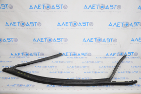 Upper door molding front right Jeep Cherokee KL 14- black with glass seal, scratches
