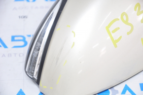 Side mirror left Lexus ES300h ES350 13-18 14 pins, BSM, turn signal, gold, scratches on housing