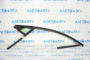 Front right glass seal for Lincoln MKZ 13-16 with upper chrome molding, triangle glass