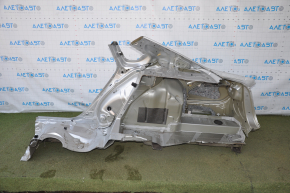 Quarter wing rear right VW Passat b7 12-15 USA silver, dented threshold and pillar, dent, bumps