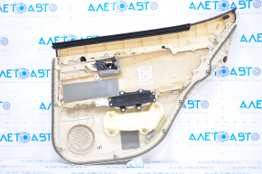 Rear left door panel for Lexus ES300h ES350 13-15 beige with black leather insert, leather armrest, wood-like molding