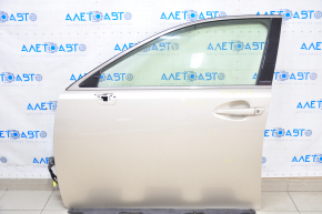 Door assembly front left Lexus ES300h ES350 13-18 under keyless, gold 4U7, scratches