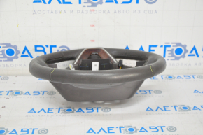 Steering wheel bare Lincoln MKZ 13-20 leather gray, without heating, wiped