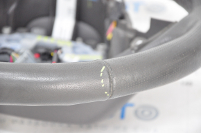 Steering wheel bare Lincoln MKZ 13-20 leather gray, without heating, wiped